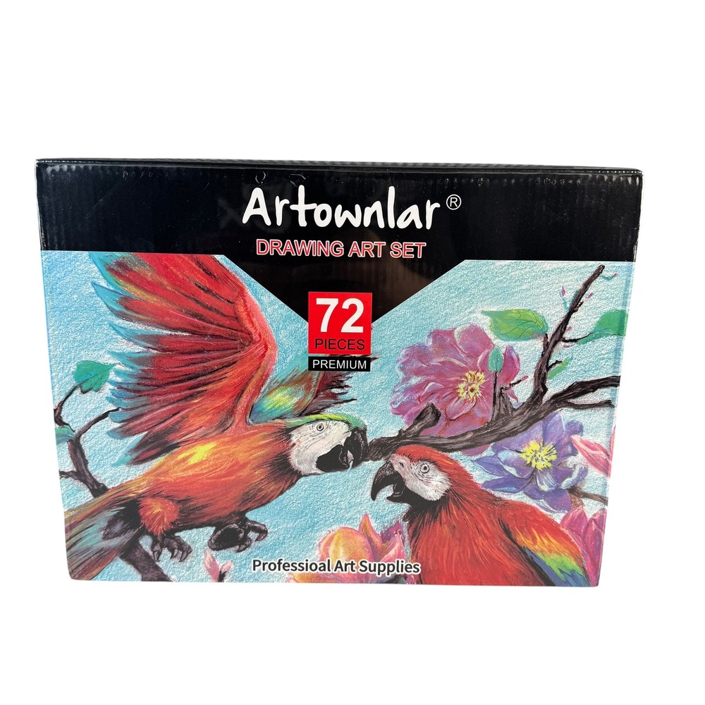 Artownlar 72 Piece Premium Drawing Art Set Professional Charcoal Colored Pencils